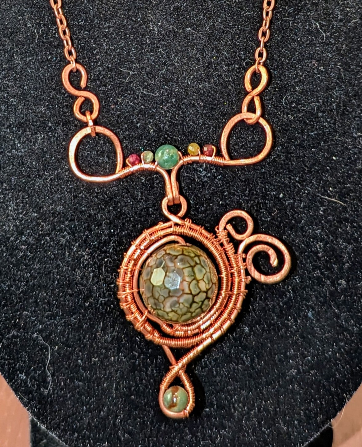 Copper and Gemstone necklace